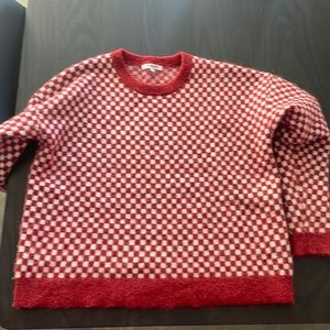 Red check sweater Madewell